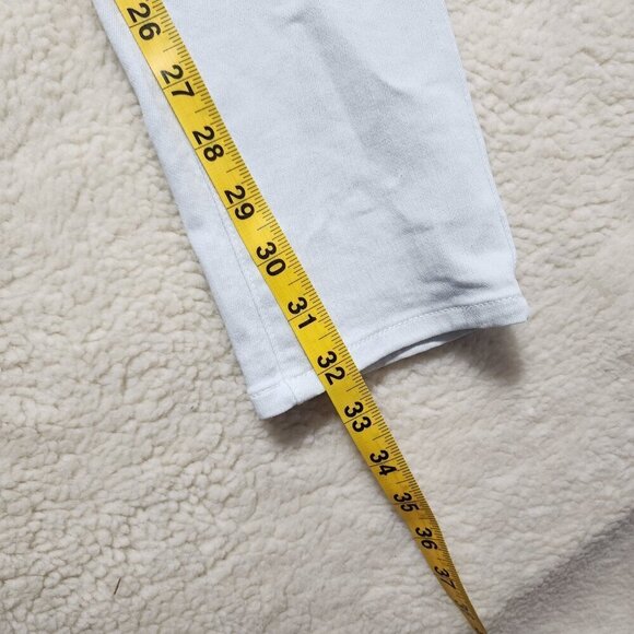 UNIQLO Skinny Jeans Blue Tapered Mid Rise Ultra Stretch Light Wash 12 (30 x 32) - Picture 7 of 8